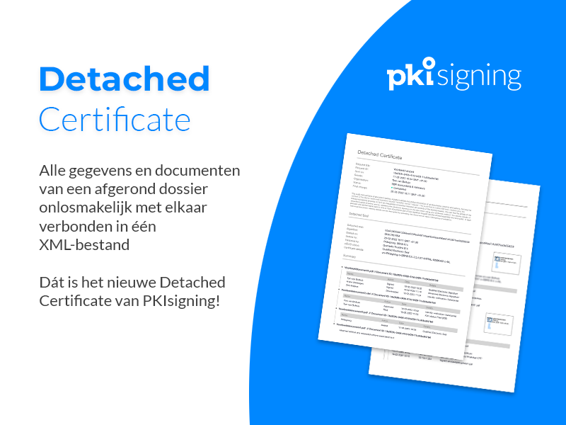 PKIsigning lanceert het Detached Certificate